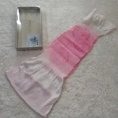 佐賀錦 ピンクとクリーム色の帯締め