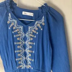 ZARA ザラキッズ　刺繍ワンピース　花柄