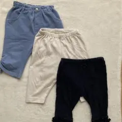 レギンス　7分丈　3点セット　ユニクロ　西松屋　マザウェイズ　90