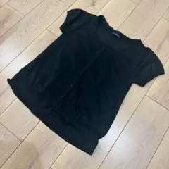プーラフリーム きれいめ フレンチ 上品 オフィス 前開き ピンタック ブラウスのサムネイル