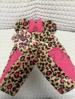 【レア】ディズニーミニー　ヒョウ柄 ファンキャップ　マフラーキャップ