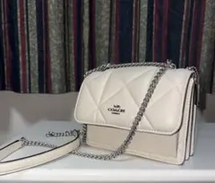COACH アイボリー 白　ショルダーバッグ