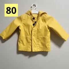 GAP キッズ　80cm ベビー　上着　ジャンパー　黄色　フード付き　ギャップ