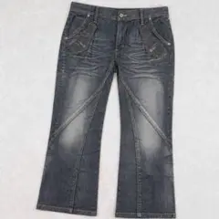 【オシャレなこなれ感】MICHEL KLEIN homme デザインデニムパンツのサムネイル