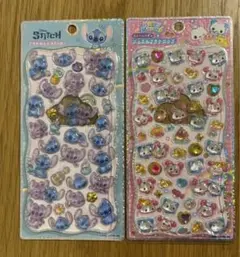 プチドロップ　ステッカー　ハッピーマーチ　ディズニー　スティッチ