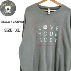 アメリカ古着BELLA + CANVAS オーバーサイズトレーナー裏起毛XL
