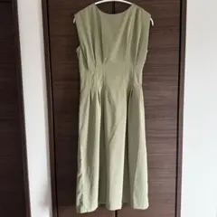 ウエストタックドレス グリーン Sのサムネイル