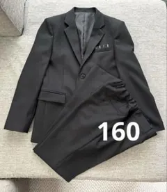 ブラックフォーマルスーツセット　ネクタイ付き　160cm