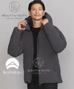 BY “小松マテーレ” ナイロン ALLIED ダウンジャケット