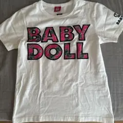 BABYDOLL 半袖Tシャツ 150cm ホワイト ピンクのサムネイル