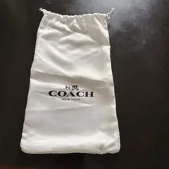 COACH コーチ 保存袋 巾着袋 ホワイト