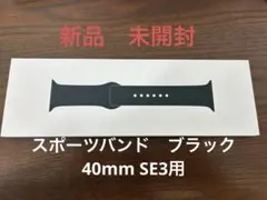 Apple watch 純正 40mmスペースブラックスポーツバンド M/L