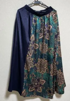 花柄ロングスカート