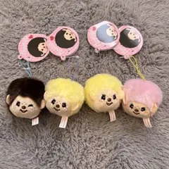 モンチッチ　フェイスマスコット　4つセット