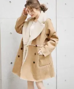 【Heather】リバーシブルボアムートンコート