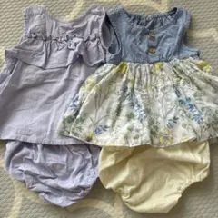 西松屋　ベビー服　セットアップ　トップス　ブルマ　セット　2点のサムネイル