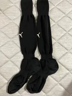 中古ソックス　PUMA サッカーソックス ブラックのサムネイル