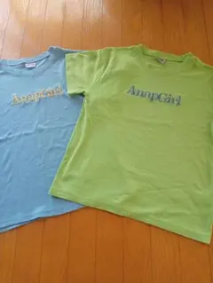 AnapGirl 青 緑 Tシャツ Sサイズ 2枚セット