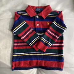 Polo by Ralph Lauren ストライプ 長袖ポロシャツ 18M
