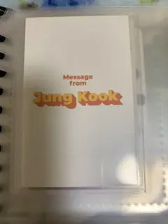 BTS ジョングク　BUTTER メッセージカード