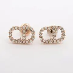 DIOR ピアス【正規品】CDロゴ クリスチャンディオール ゴールド