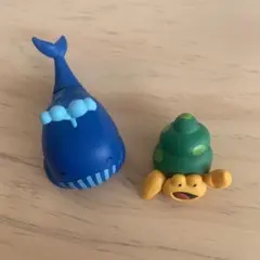 たべっ子水族館　2つセット　ガチャ　ヤドカリ　クジラ