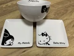 ハローキティ マイメロディ ローソン サンリオ ボウル 小皿 皿 3枚セット