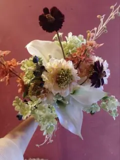 フランスアンティーク布花　2束セット　スミレ　マーガレット　勿忘草 フランスアンティーク布花 2束セット スミレ マーガレット 勿忘草