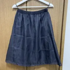 anySIS ネイビー メッシュ フレアスカートのサムネイル