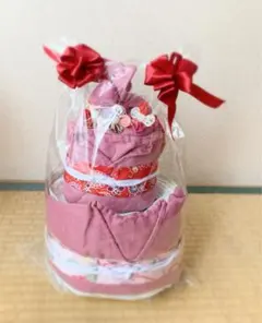 手作り肌着のおむつケーキ