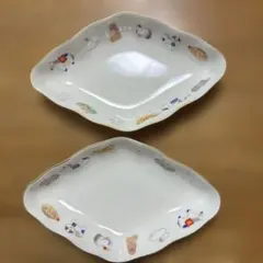 【未使用・可愛すぎる動物絵】香蘭社 十二支 中皿 17cm 金彩 輪花 ５枚揃 未使用・可愛すぎる動物絵】香蘭社 十二支 中皿 17cm 金彩 輪花 5枚揃