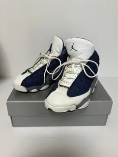 #オリジナル Air Jordan 13 ネイビー/ホワイト 26cm ジャンク