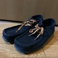 クラークス オリジナル ワラビー レースアップ ブラック EU37 1/2 