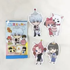 【新品】銀魂　ダイカットステッカー　坂田銀時　桂小太郎　神威　神楽　定春