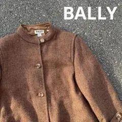 bally ヘンプ編み カラーロングコート イタリア製