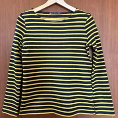 PETIT BATEAU ボーダー長袖カットソー XS