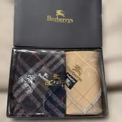 バーバリーBurberrys チェック柄ハンカチ2枚セット新品　ノバチェック