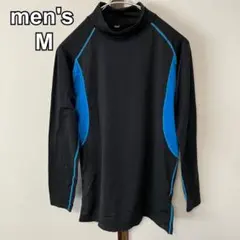 workman ワークマン　メンズ　長袖　インナーシャツ　アンダー　黒ブルー　M