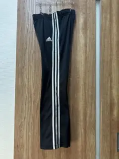 adidas シルバーライン黒 ジャージパンツ レディースS