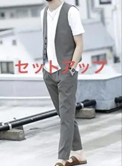 nano・universe　CoolMaxサッカージレ＆イージーパンツ セット