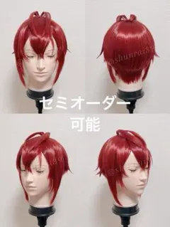 【即納匿名】セット済 ツイステッドワンダーランド リドル・ローズハート風ウィッグ 即納匿名】セット済 ツイステッドワンダーランド リドル・ローズハート