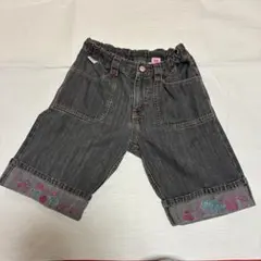 中古 メゾピアノ キッズ用ハーフパンツ 140(S) チャコールグレー