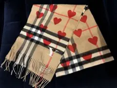 【超美品✨】Burberry ハート柄マフラー