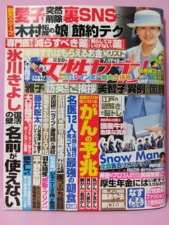 女性セブン☆2024年7月11日・18日号☆大谷翔平カレンダーSnow Man付