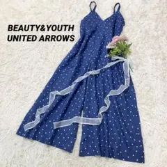 BEAUTY&YOUTH テレデランリネンドットキャミソールサロペットのサムネイル