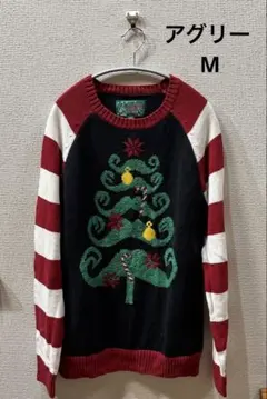 Ugly Christmas Sweater M クリスマス柄　ビンテージ