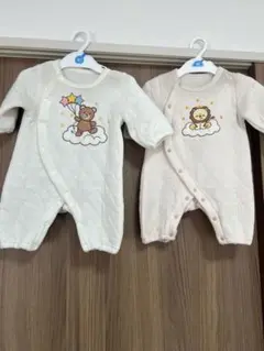 クマ　ライオンロンパース2点セット