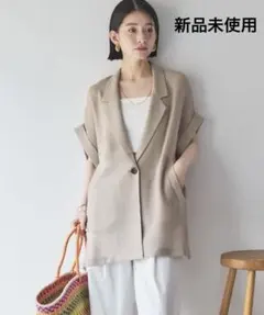 crewre ショールハーフスリーブジャケット キャメル size2 - メルカリ