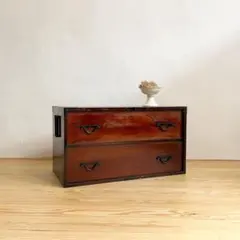 ローボード　木製　引き出し　2A092　古道具　古家具　ビンテージ　アンティーク