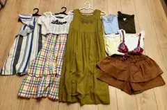 【まとめ売り】女の子130～140㎝　夏服8点　ワンピース3点入り